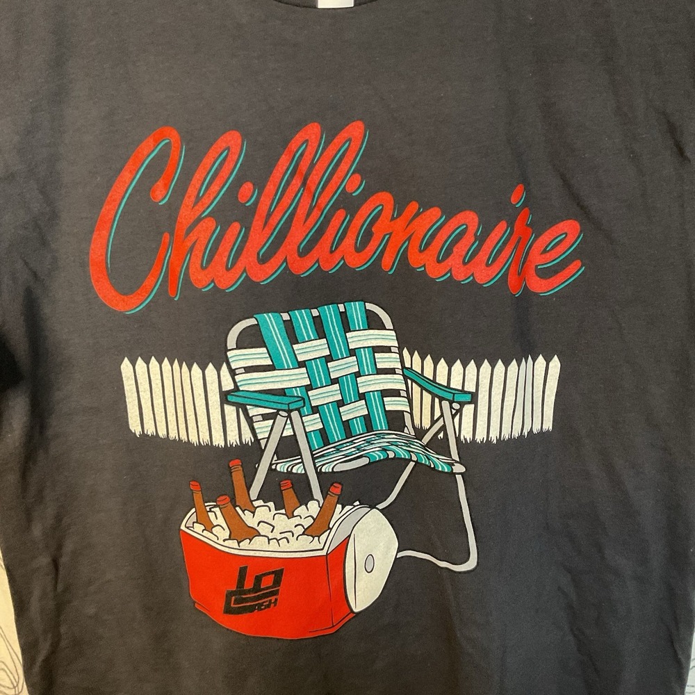 New Men's Chillionaire Black Short Sleeve T-Shirt 100% Cotton size‎ Medium